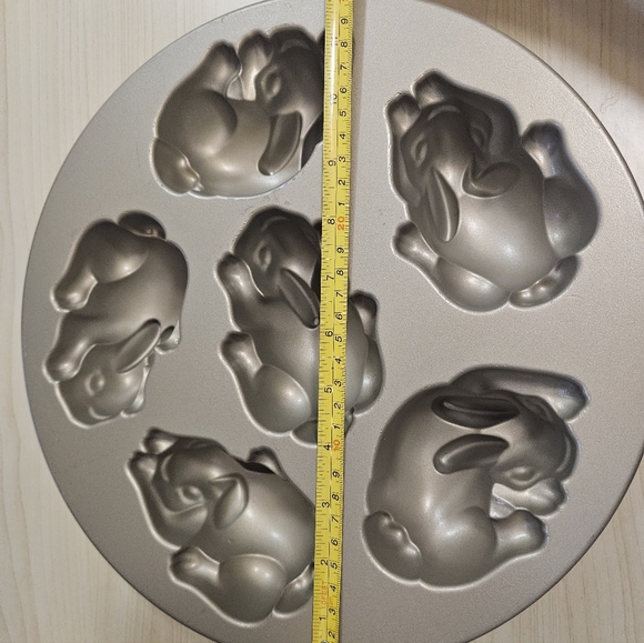 Nordic Ware Bunny Cakelet Pan in used condition. Please see photos. - Picture 3 of 11